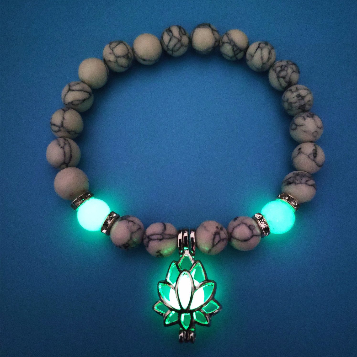 Luminous Lotus Natural Stone Bracelet Jewellery & watches 8