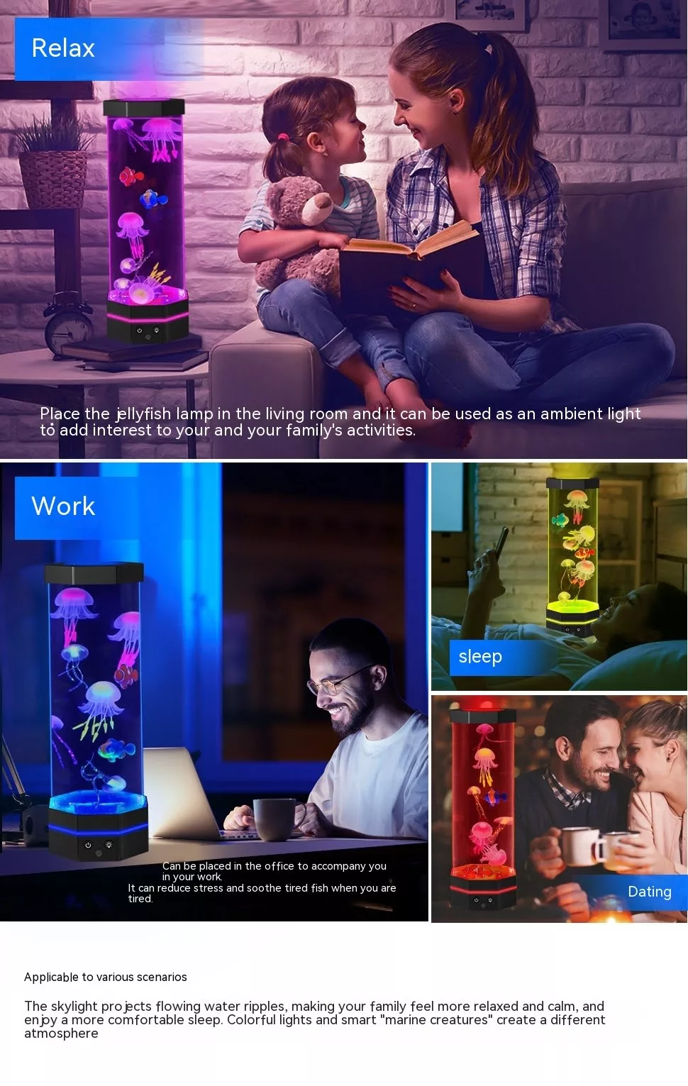 Jellyfish Lava Lamp – 17 Colors With Remote Control 9 Jellyfish Lava Lamp – 17 Colors With Remote Control Home & living 9