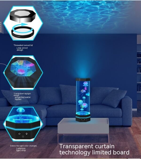 Jellyfish Lava Lamp – 17 Colors With Remote Control Home & living 10