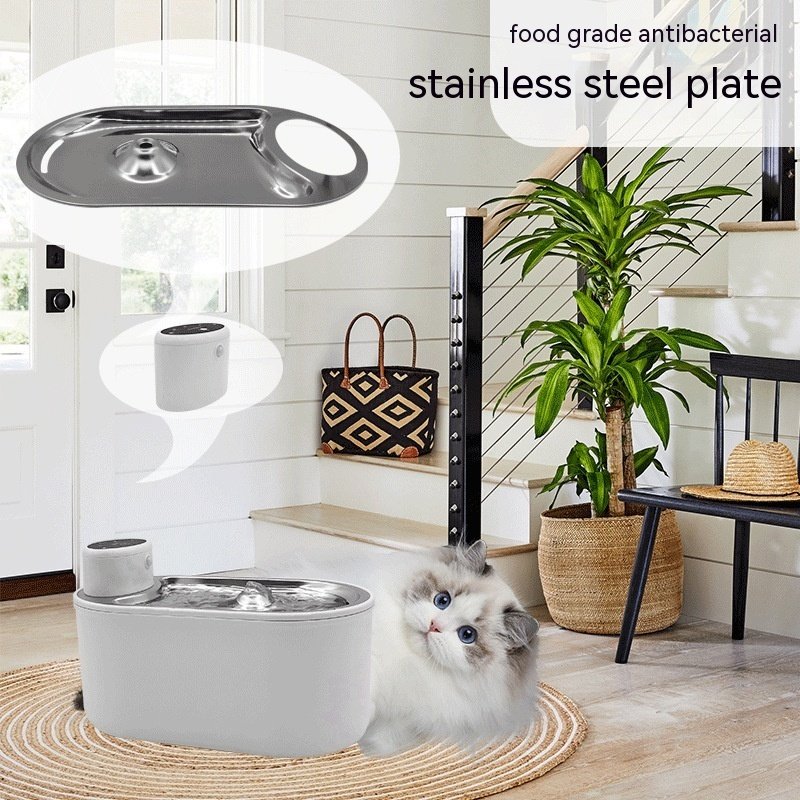 Sleek & Smart Stainless Steel Water Dispenser Pets & animals