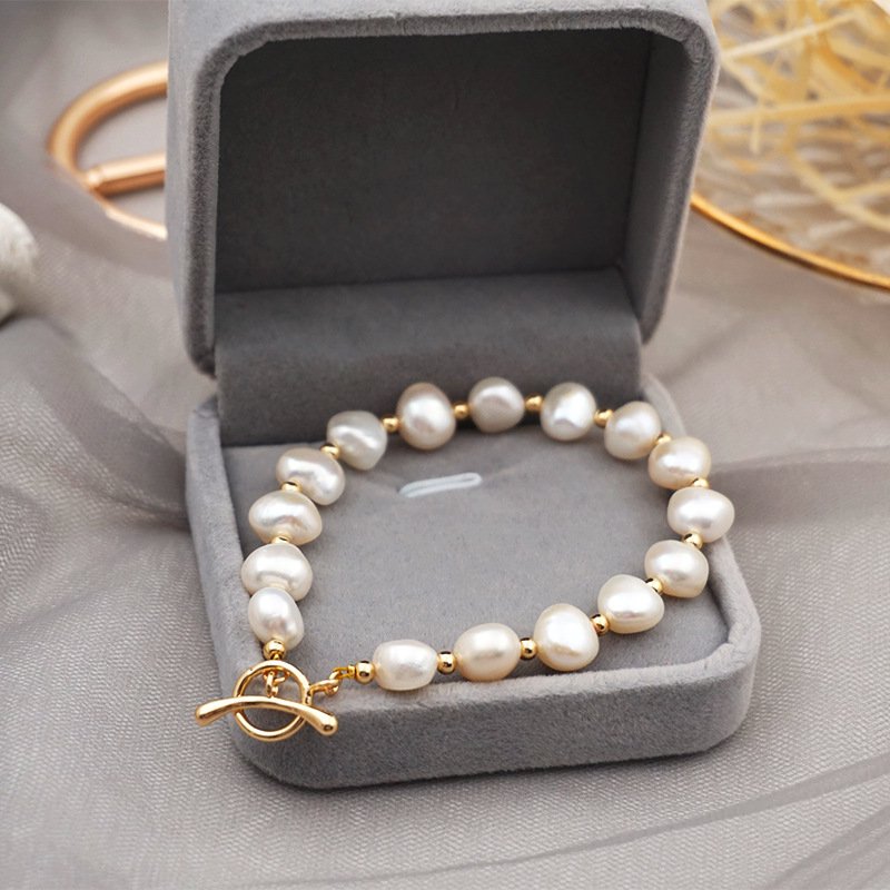 Freshwater Pearl Bracelet – 14k Real Gold Jewellery & watches 2