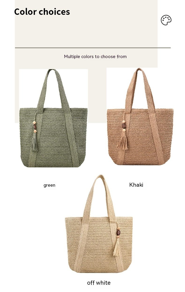 Women’s Beach Weaving Handbag Clothing & Fashion 11