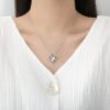 Zircon Double Love Necklace With Rhinestones Jewellery & watches 10