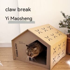 Claw Board Cat House: A Cozy and Stimulating Environment for Your Furry Friend Pets & animals