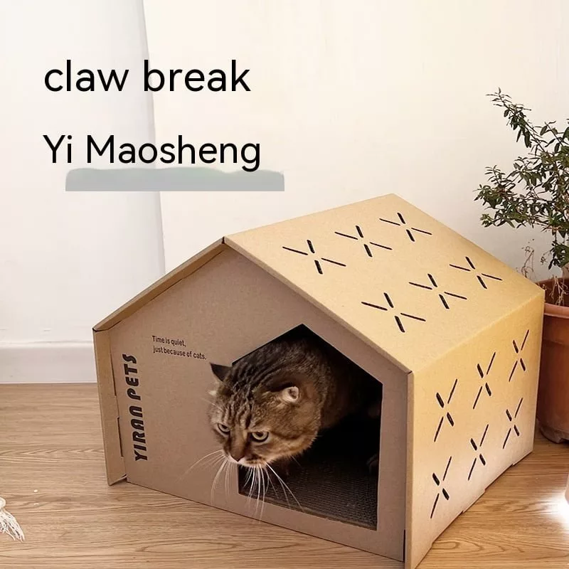 Claw Board Cat House: A Cozy and Stimulating Environment for Your Furry Friend 2 Claw Board Cat House: A Cozy and Stimulating Environment for Your Furry Friend Pets & animals 2