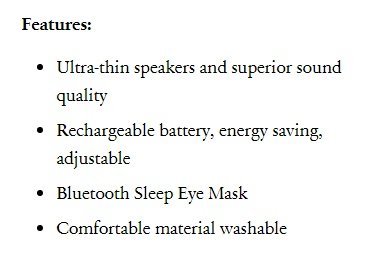 Bluetooth Sleep Eye Mask Health & beauty 6