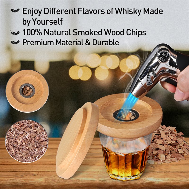 Smoker Kit With Torch (6 Flavors Wood Chips) Beer, wine & spirits  