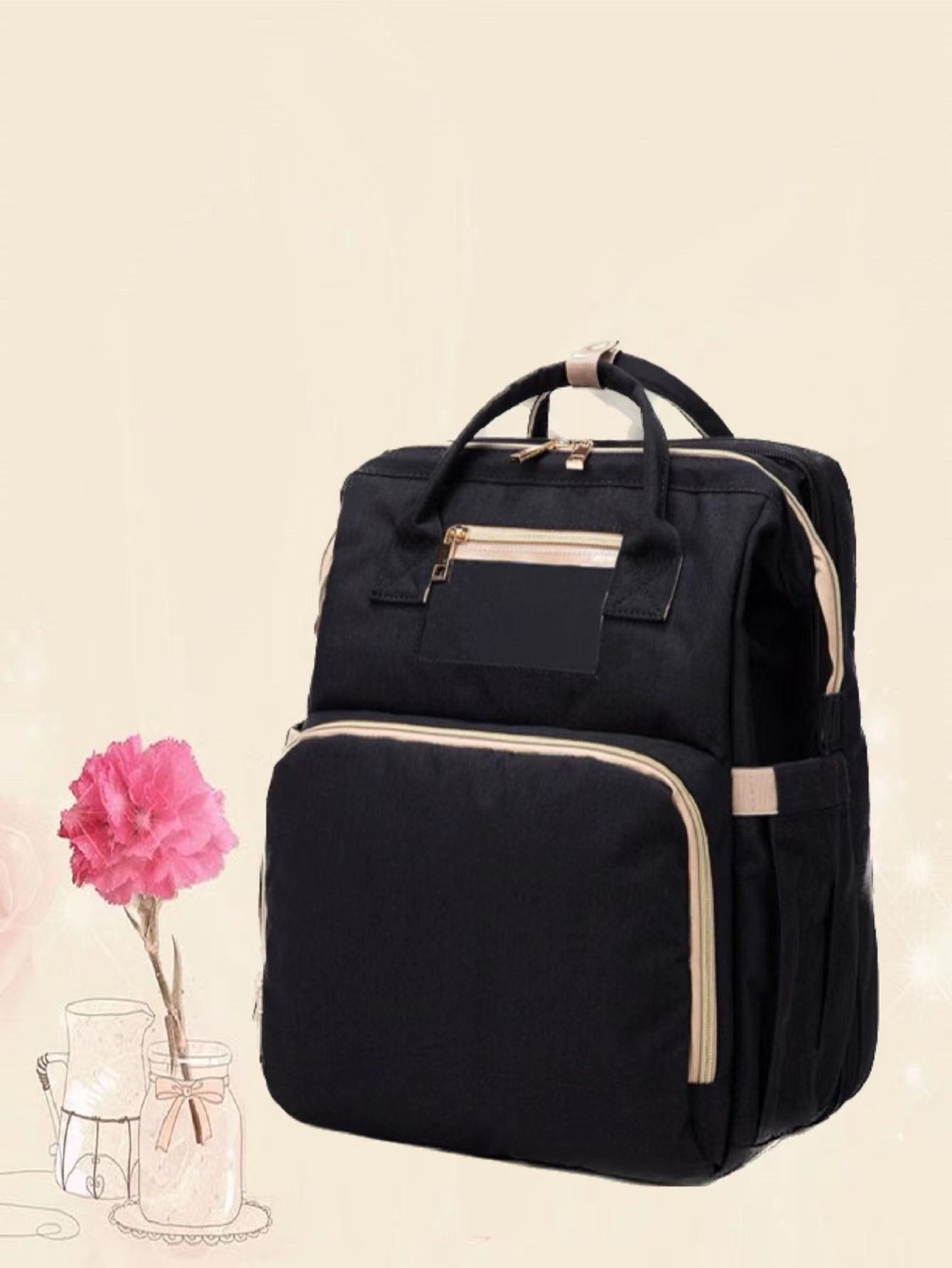 Large Capacity Folding Crib Backpack Clothing & Fashion 7