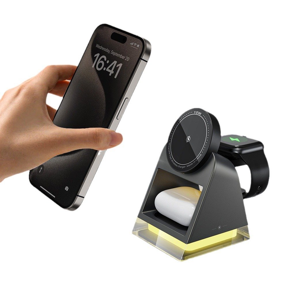 Touch Magnetic Three-in-one Wireless Charger Accessories   3
