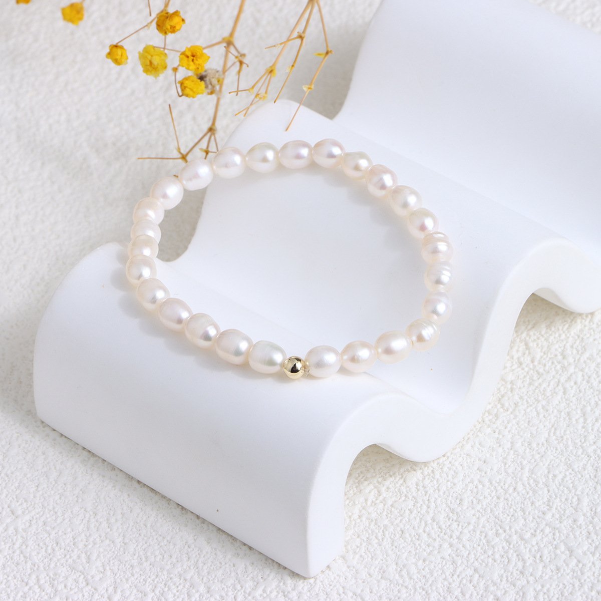 Freshwater Pearl Bracelet – 14k Real Gold Jewellery & watches 5