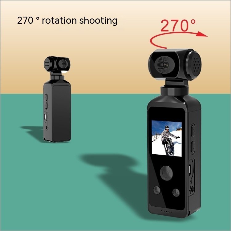 270 Degree Rotating 4K Sports Pocket Camera Camera accessories   4