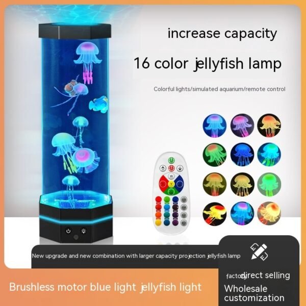 Jellyfish Lava Lamp – 17 Colors With Remote Control Home & living 4