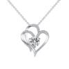 Zircon Double Love Necklace With Rhinestones Jewellery & watches 15