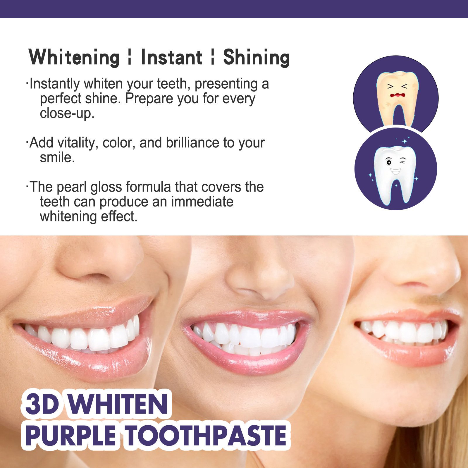Teeth Whitening Purple Toothpaste Health & beauty 6