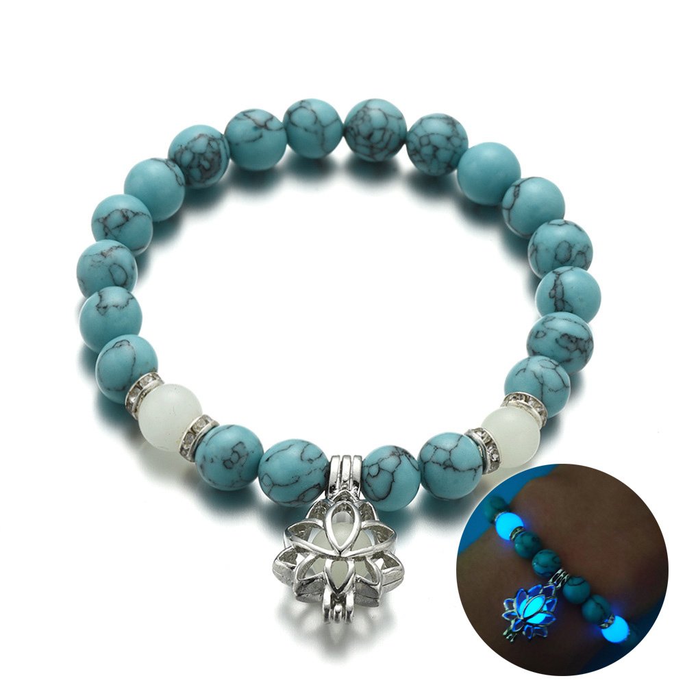 Luminous Lotus Natural Stone Bracelet Jewellery & watches 2