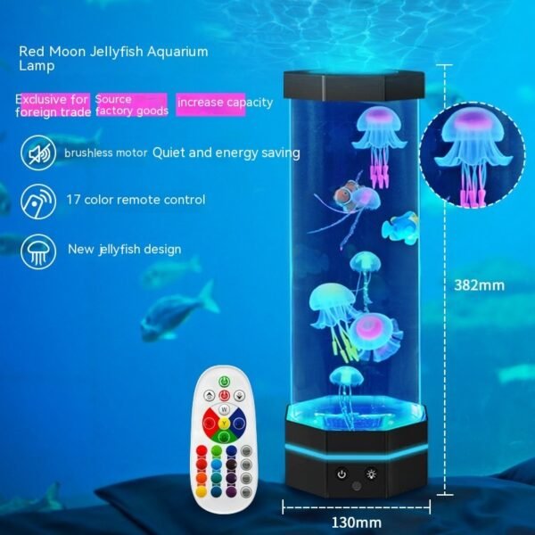 Jellyfish Lava Lamp – 17 Colors With Remote Control Home & living 6