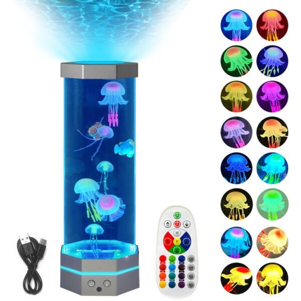 Jellyfish Lava Lamp – 17 Colors With Remote Control Home & living 2