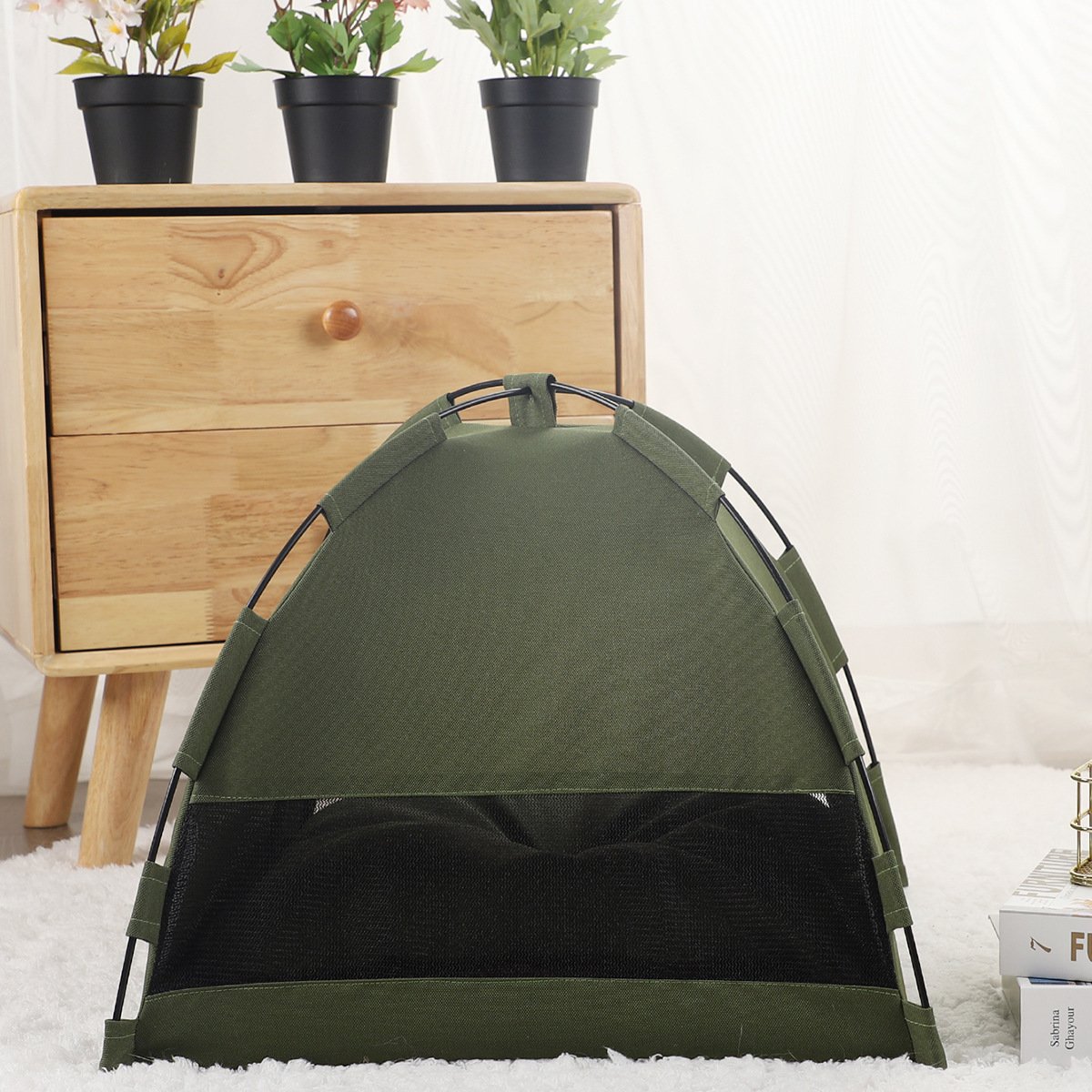 Ultra-Comfy Pet Tent with Cooling Mat Cats   3