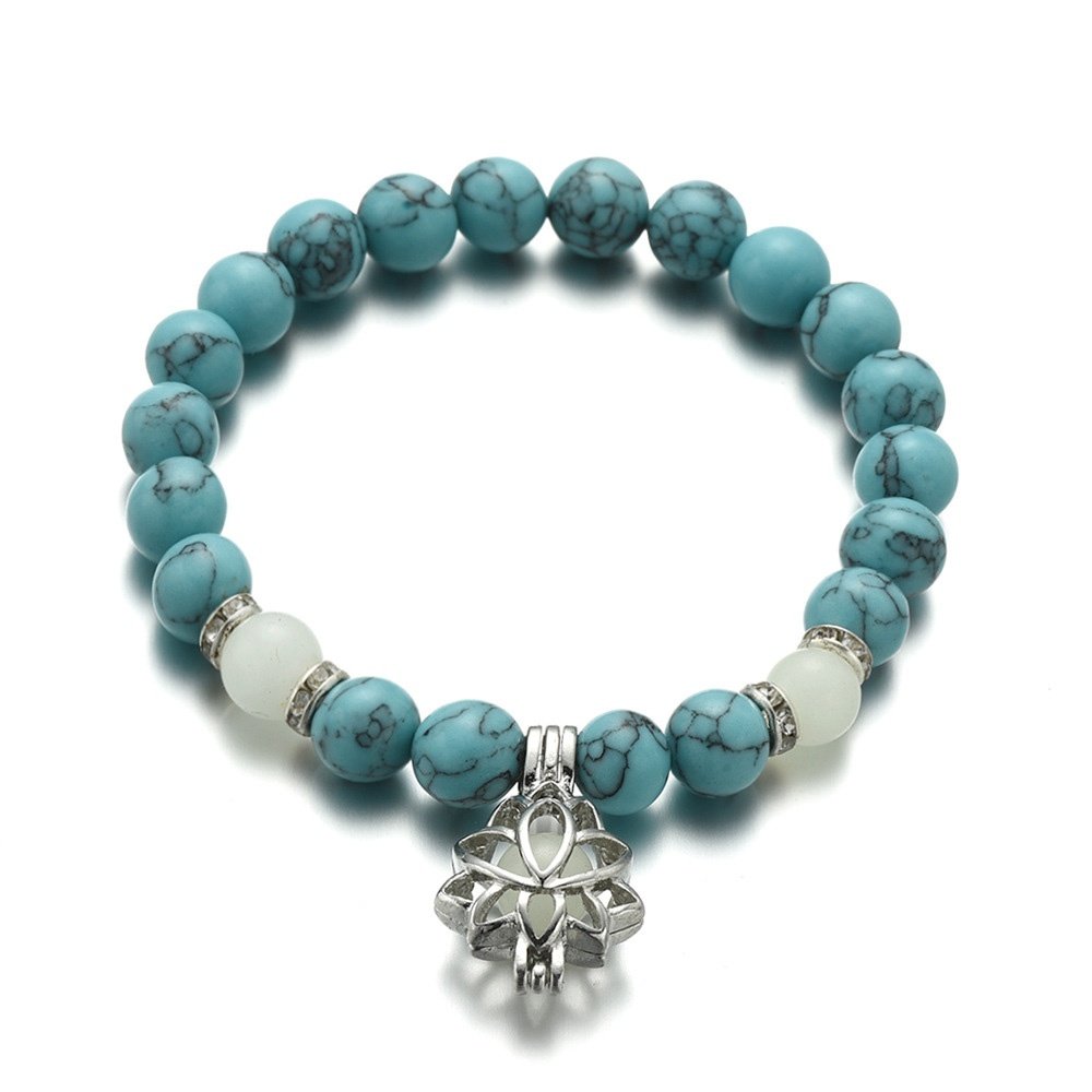Luminous Lotus Natural Stone Bracelet Jewellery & watches 3