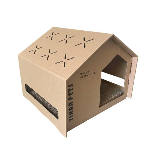 Claw Board Cat House: A Cozy and Stimulating Environment for Your Furry Friend Pets & animals 4
