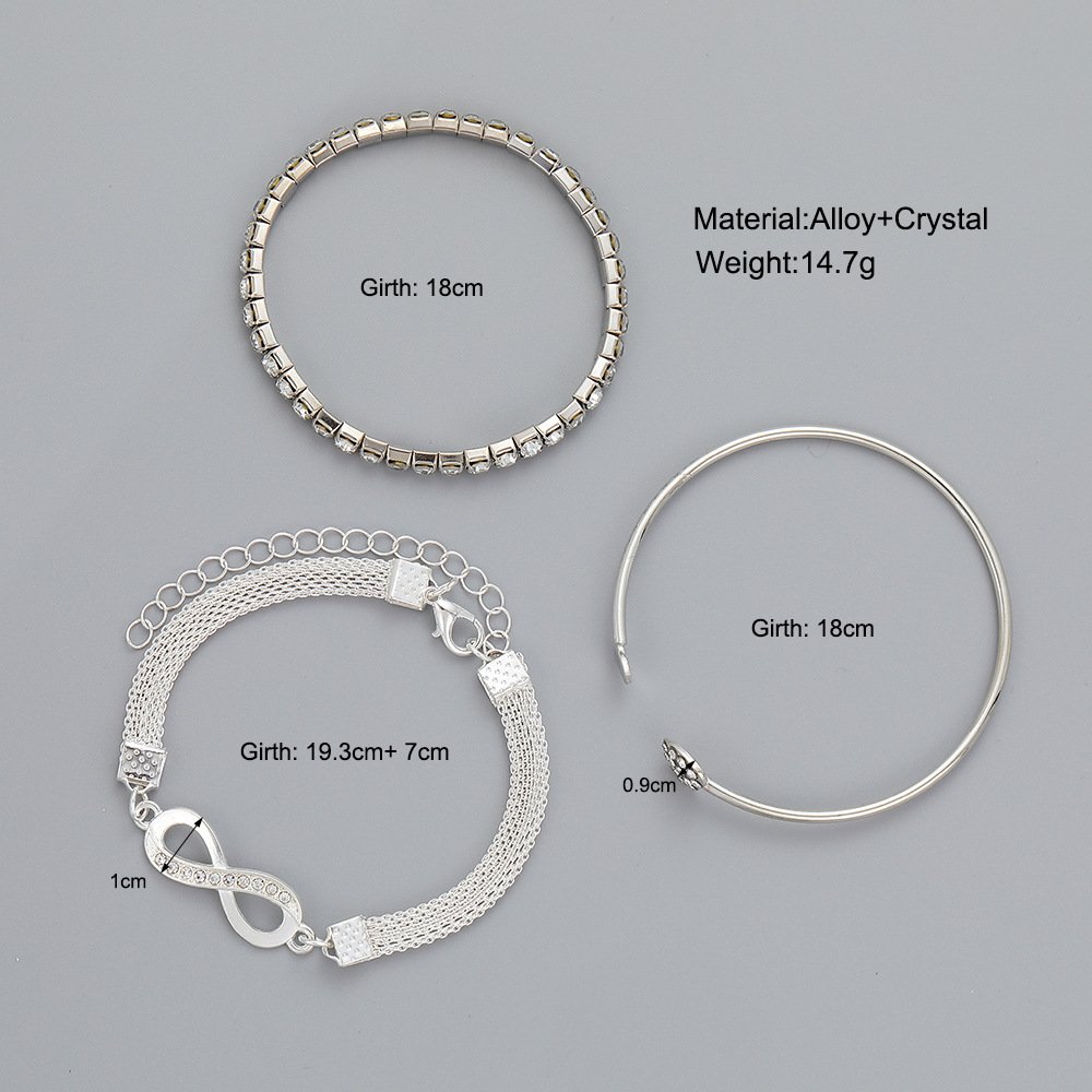 Women’s Heart Bracelet Three-piece Suit Bracelets & bangles   4
