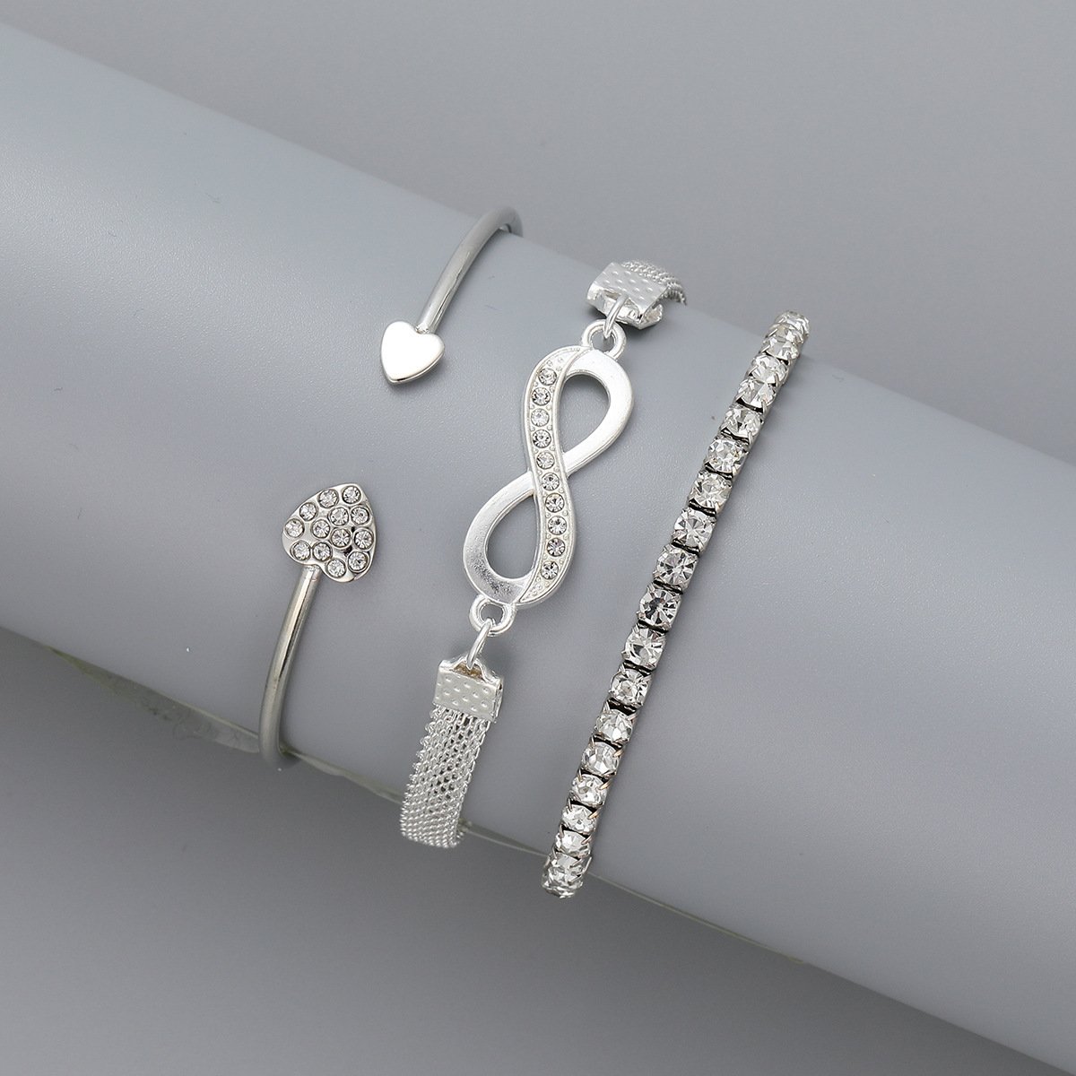 Women’s Heart Bracelet Three-piece Suit Bracelets & bangles   3