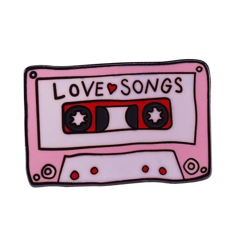 Retro Love Song Tape Brooch Brooches   5