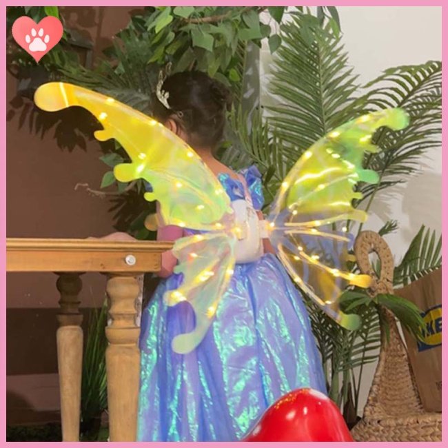 Kids Butterfly Wings With Glowing Lights Pretend playing   2