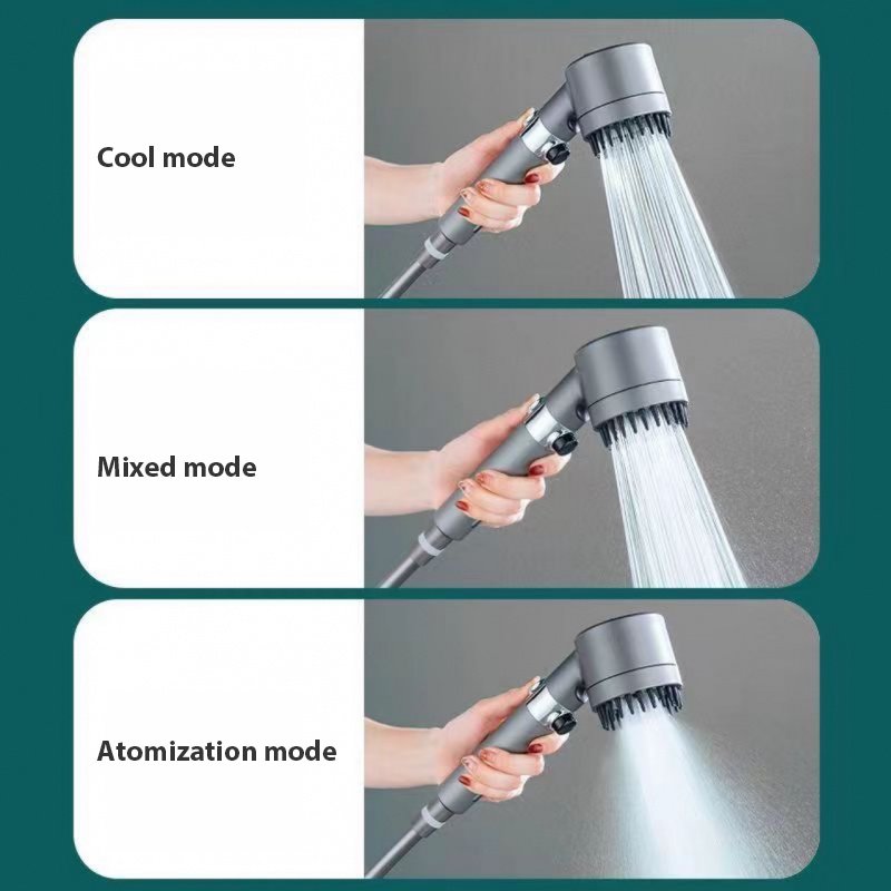 3 Mode High-Pressure Showerhead with Filter Bath & shower   4