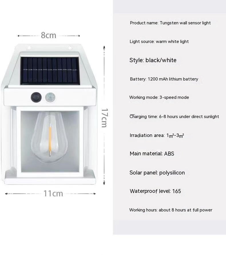 Outdoor Solar Waterproof Induction Garden Lamp Electrical & lighting   8