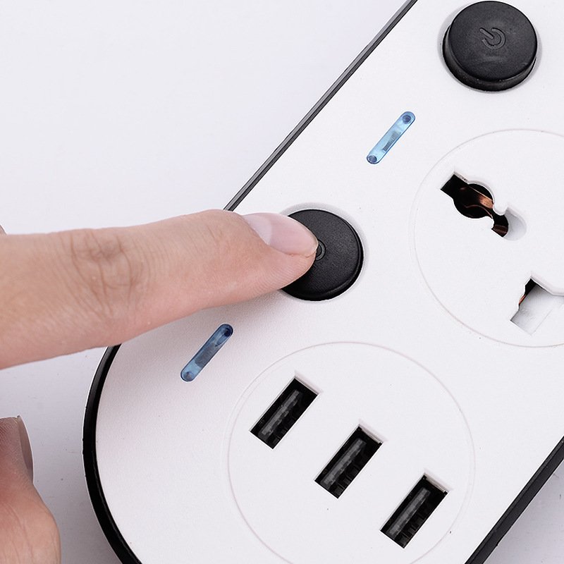 Power Strip Sockets with 3 USB Ports and 4 Outlets Other electronics   3