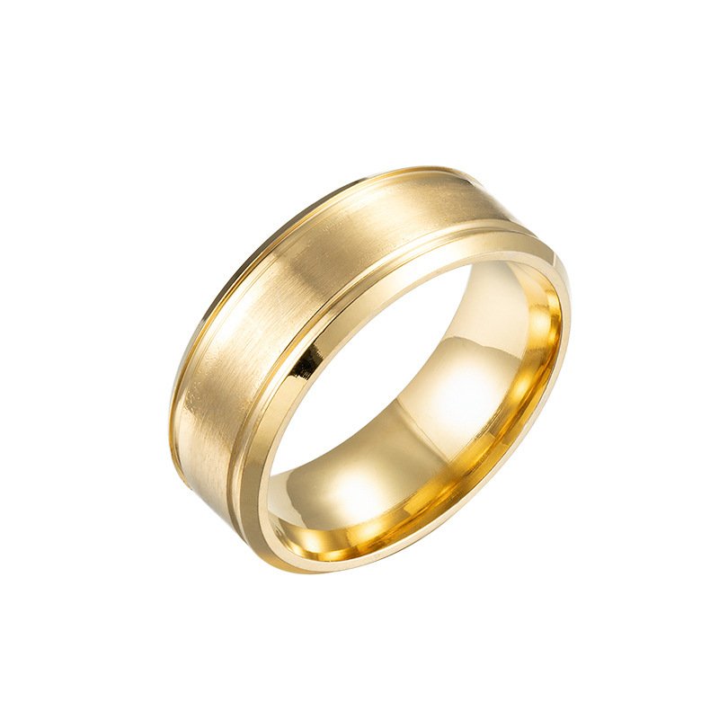 8MM Wedding Rings for Men – Black / Sliver / Gold Men's jewellery   10
