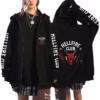 Stranger Things – Hellfire Club Zipper Hoodie 7 Stranger Things – Hellfire Club Zipper Hoodie Clothing  7