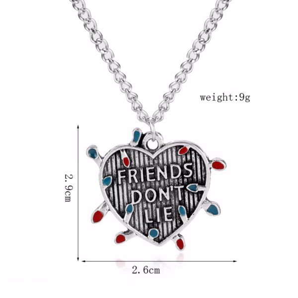 Stranger Things Friends Don’t Lie Necklace Necklaces & pendants   2